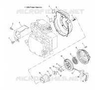 ENGINE, LANCEUR AND BLOWER HOUSING