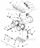 CORPS DE PAPILON ASSEMBLY 500 EFI 0963774 and EUROPEAN 500 EFI E963774 (4936183618C011)
