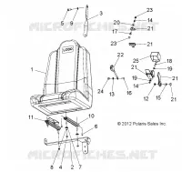 SIEGE BAQUET REGLABLE GAUCHE