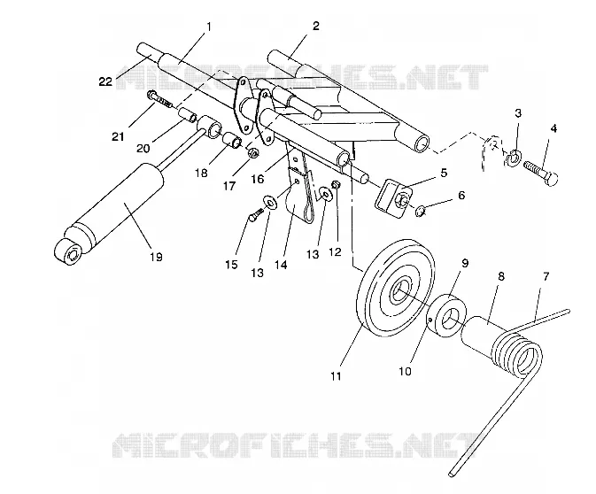 BRAS DE SUSPENSION ARRIERE 440 / 0930760 AND 440 SKS / 0930560 (4922932293022A)