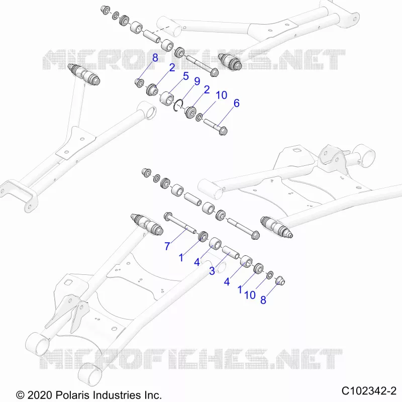 SUSPENSION ARRIERE CONTROL ARM, MOUNTING