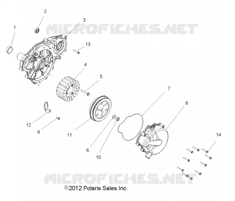 MOTEUR, STATOR and VOLANT MOTEUR