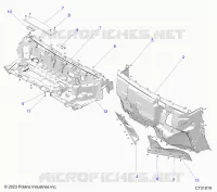 CAPOT LINER AND FRONT CLOSEOFF