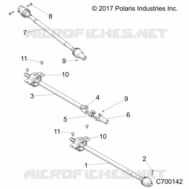 SYSTEME DE TRANSMISSION, FRONT, MID, REAR PROP SHAFT