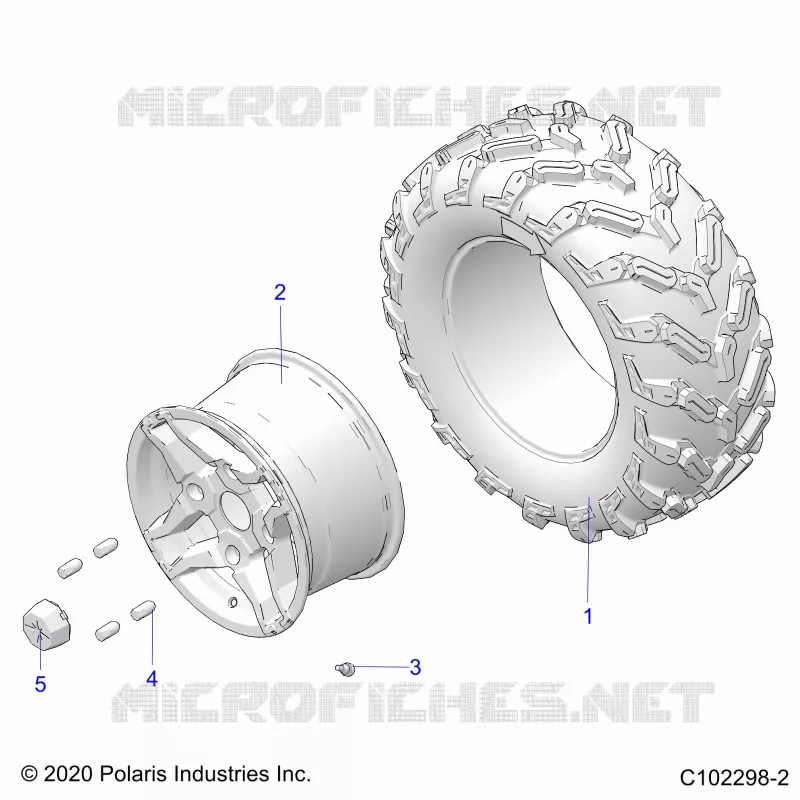 ROUES, REAR TIRE