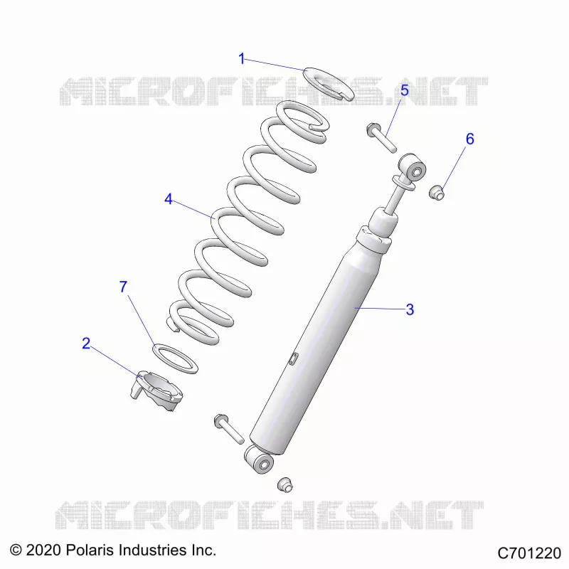 SUSPENSION, REAR SUPPORT AMORTISSEUR 