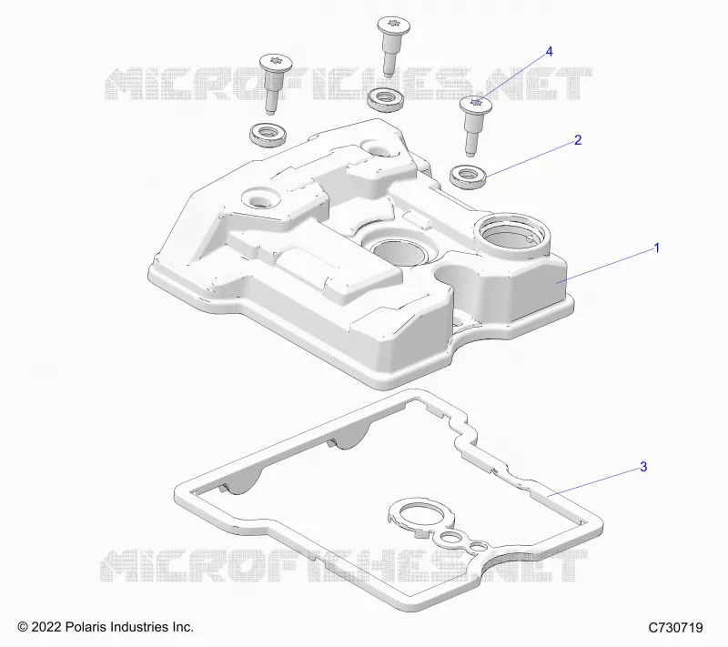 ENGINE, COUVERCLE SOUPAPE