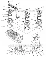 CYLINDRE ET COLLECTEUR ASSEMBLY Storm 0965782, Storm SKS 0965582, Euro Storm (4931593159D001)