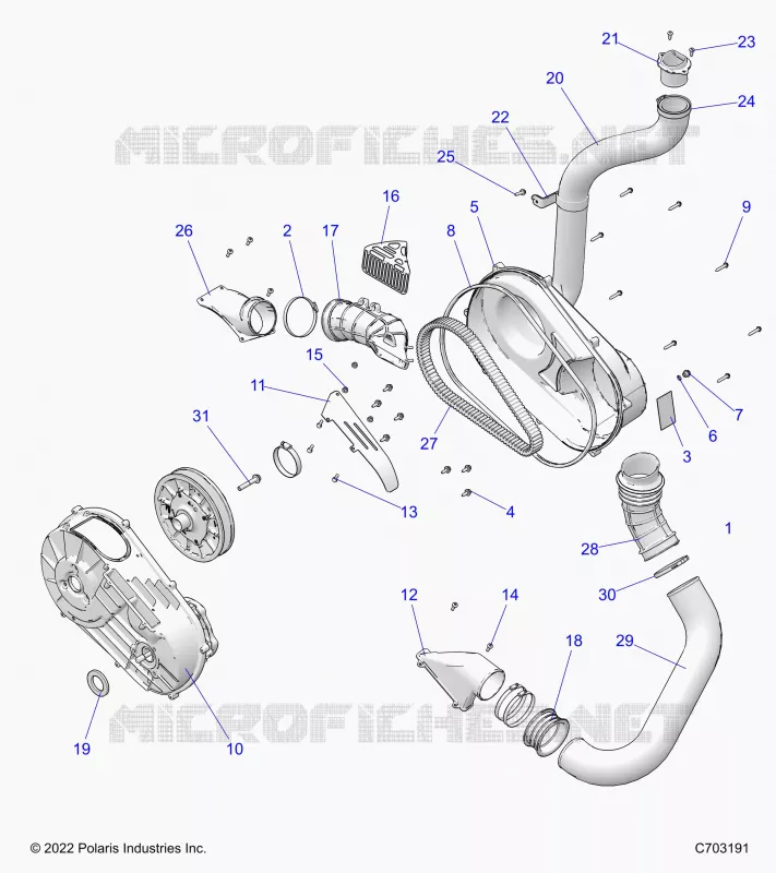 SYSTÃˆME DE TRANSMISSION, CLUTCH COVER AND DUCTING
