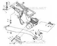 ECHAPPEMENT ASSEMBLY 4X4 250 W938127 (4924042404005A)