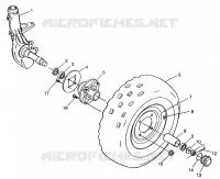 ROUE AVANT XPRESS 300 W97CA28C and  XPRESS 400L W97CA38C (4939603960B008)