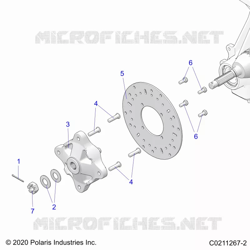 SUSPENSION AVANT HUB AND BRAKE DISC