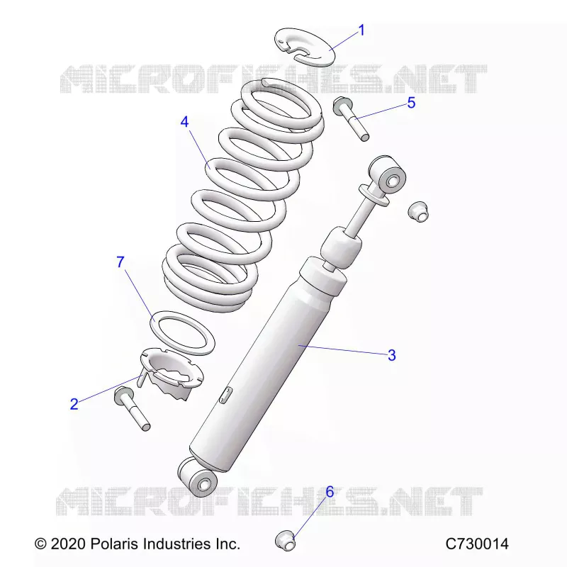 SUSPENSION, AMORTISSEUR AVANT MOUNTING