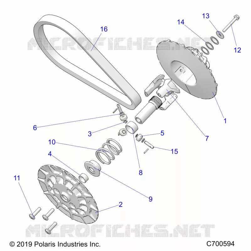 SYSTÃˆME DE TRANSMISSION, SECONDARY CLUTCH