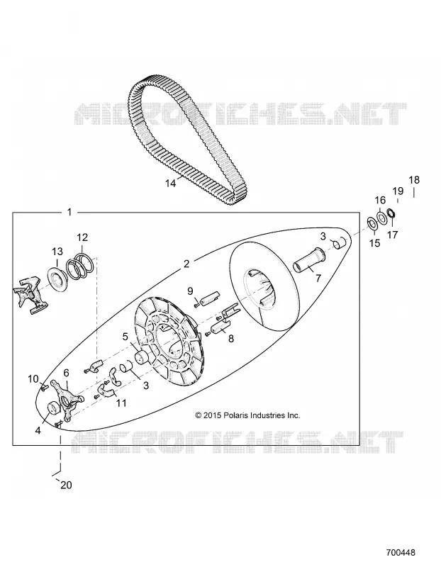 SYSTÈME DE TRANSMISSION, SECONDARY CLUTCH