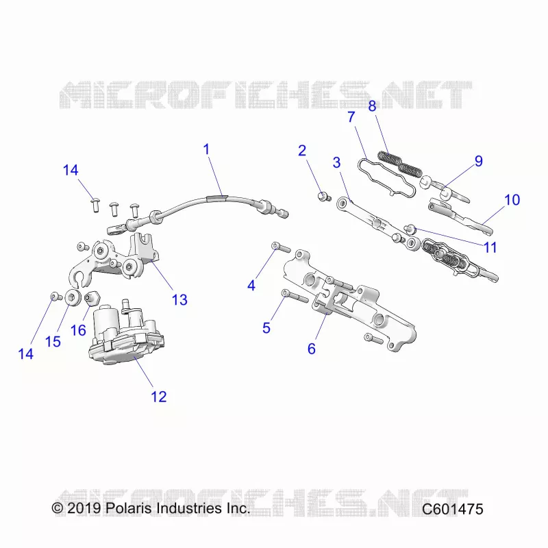 ENGINE, VALVE D'ECHAPPEMENT ASM. AND ACTUATOR