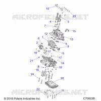 ENGINE, CRANKCASE AND VILEBREQUIN