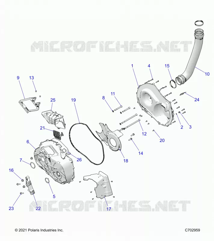 SYSTÃˆME DE TRANSMISSION, CLUTCH COVER AND DUCTING