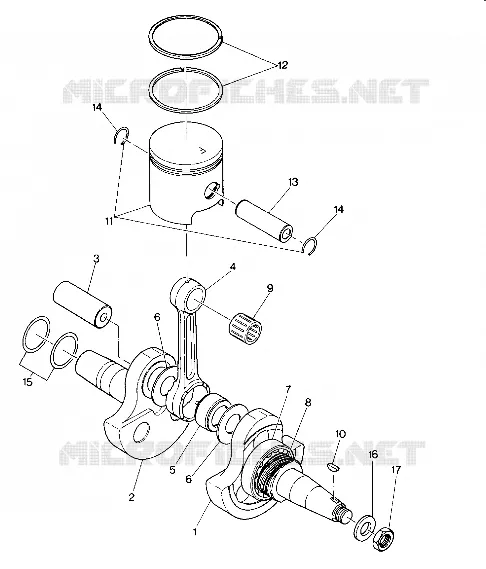 VILEBREQUIN AND PISTON ASSEMBLY (4914761476039A)