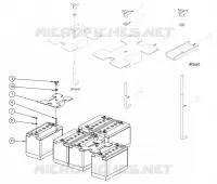 BATTERIE LEAD ACID FLOODED EV31 HOLD DOWN