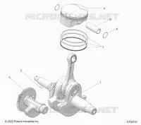ENGINE, VILEBREQUIN, PISTON AND BALANCE SHAFT