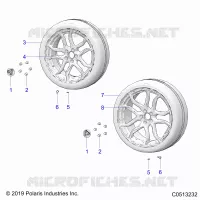 ROUES, FRONT AND REAR (SL MODELS)