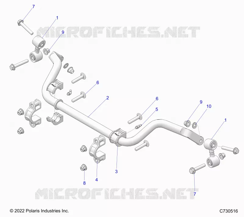 SUSPENSION, REAR, BARRE STABILISATRICE