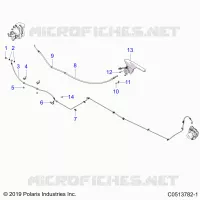 FREIN ARRIERE BRAKE LINE AND PARK BRAKE