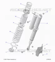 SUSPENSION, REAR SUPPORT AMORTISSEUR , ULTIMATE