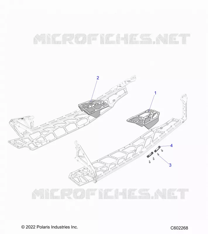 CHASSIS, PASSENGER FOOTRESTS