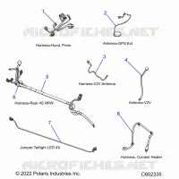 ELECTRICITE, WIRE HARNESSES, HOOD/JUMPERS, GPS