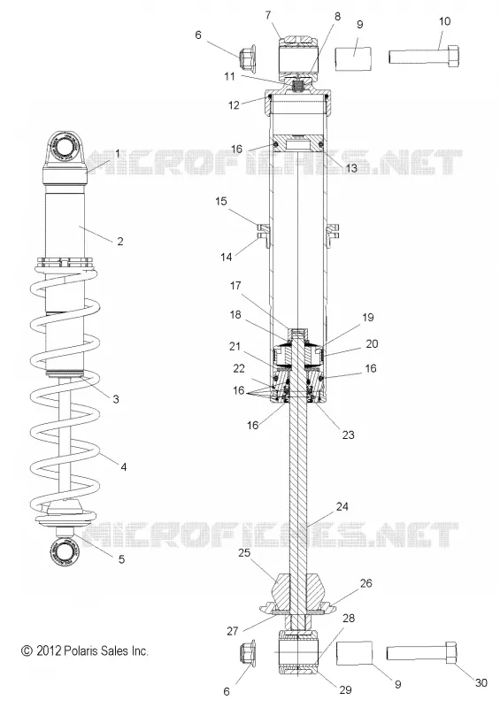 SUSPENSION, AMORTISSEUR IFS (INDY SP)(7043861)