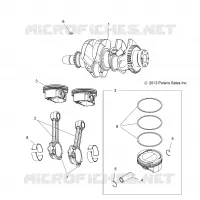 MOTEUR, VILEBREQUIN AND PISTON