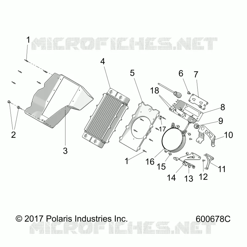 ENGINE, SYSTÃˆME DE REFROIDISSEMENT, RADIATOR/SHROUD