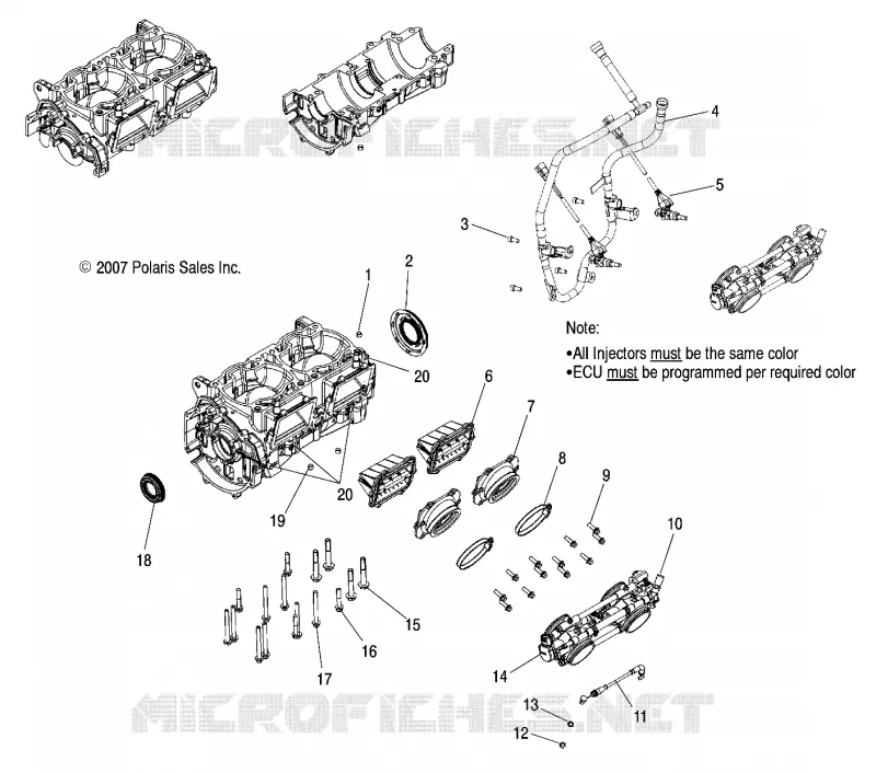 CARTERS MOTEUR/SUPPORT CORPS DE PAPILLON