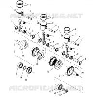PISTON ET VILEBREQUIN 600 XCR 0951676 (4929132913C010)