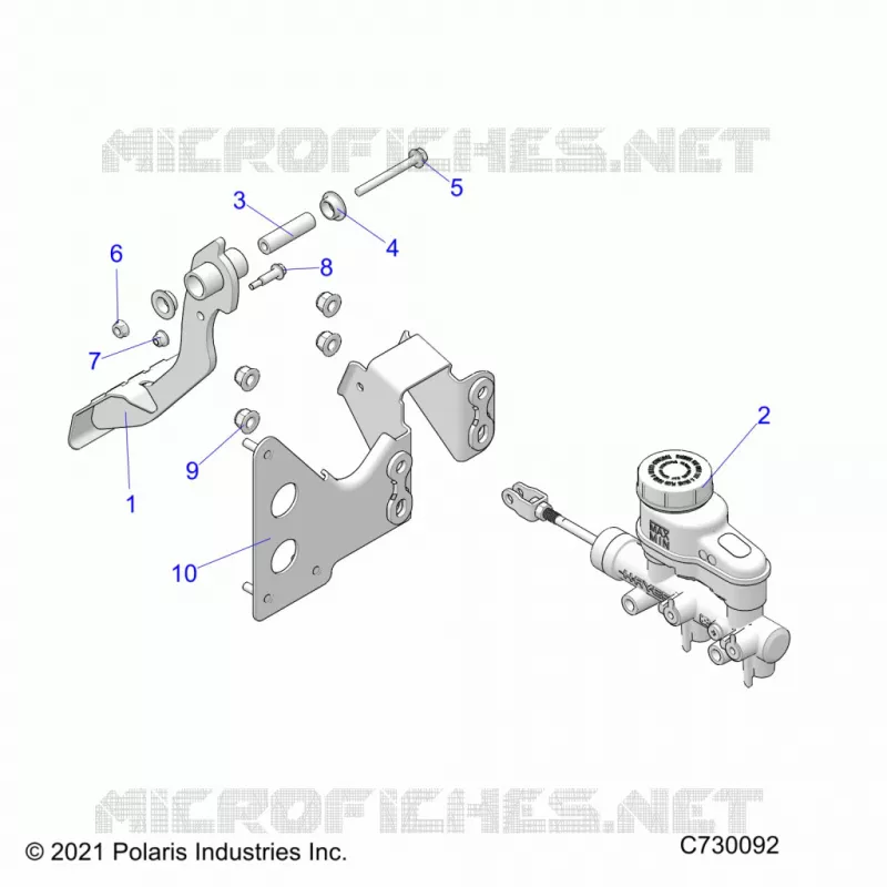 BRAKES, PEDAL AND MAITRE CYLINDRE