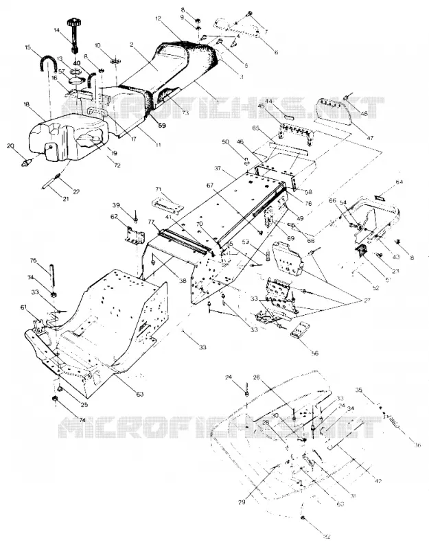 CHASSIS AND SIEGE 500 AND 500 CLASSIC (4919251925001A)