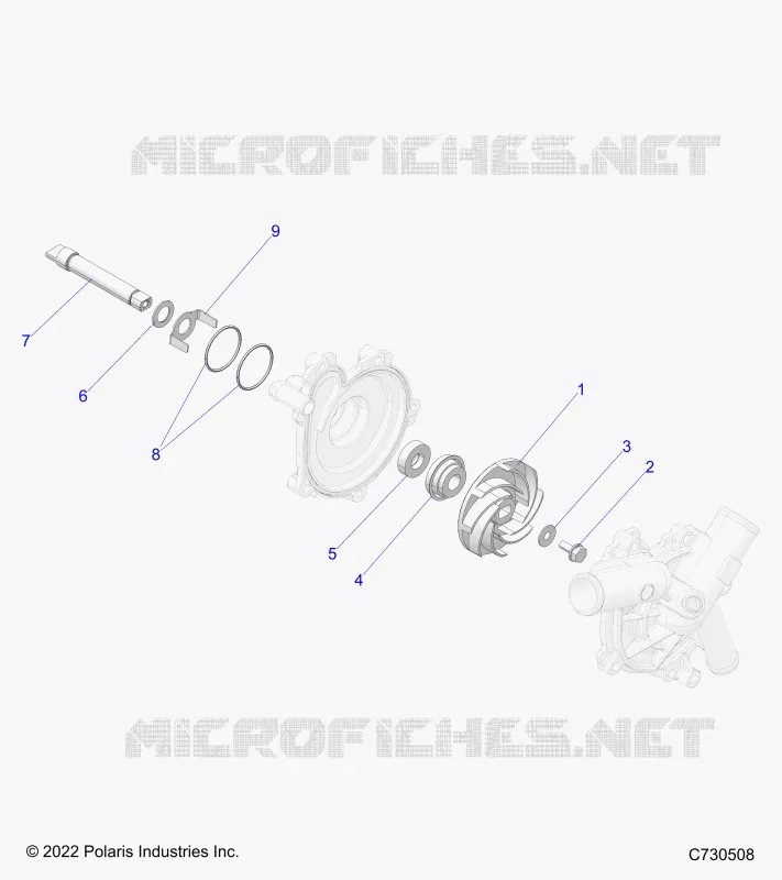 MOTEUR, WATERPUMP ASSEMBLY