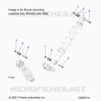 SUSPENSION, SUPPORT AMORTISSEUR , REAR SUSP.