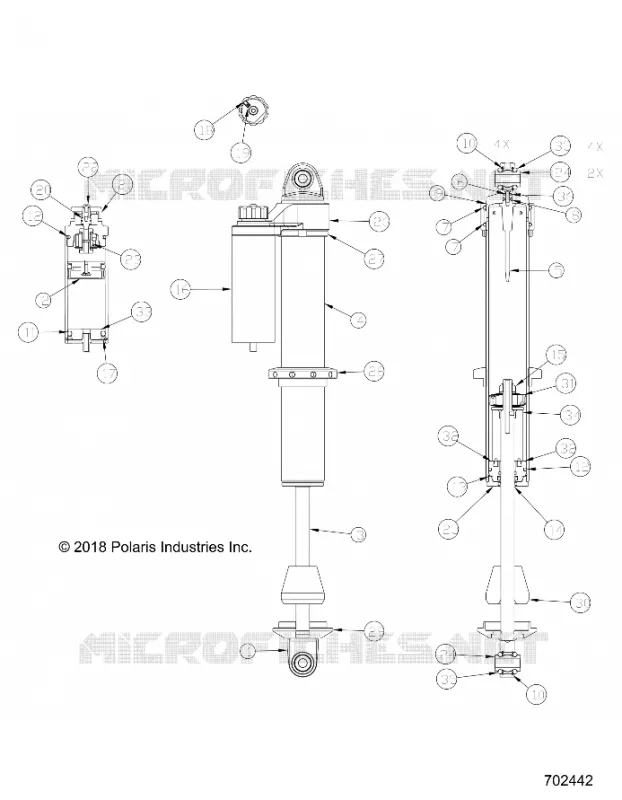SUSPENSION AVANT SHOCK INTERNALS
