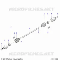 DRIVE TRAIN, TRANSMISSION AVANT SHAFT