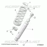 SUSPENSION, AMORTISSEUR AVANT MOUNTING