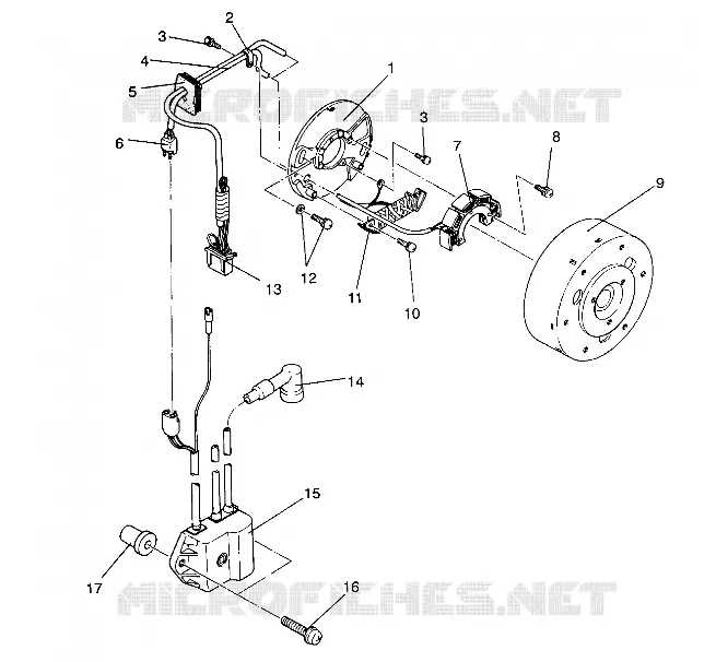 STATOR ASSEMBLY 500 EFI/0930674 and  500 EFI SKS/0930574 (4922962296036A)