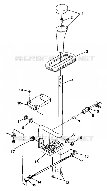 SELECTEUR DE VITESSE Trail Blazer W98BA25C (4945464546C004)