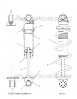 SUSPENSION, AMORTISSEUR AVANT TRACK, MONOTUBE