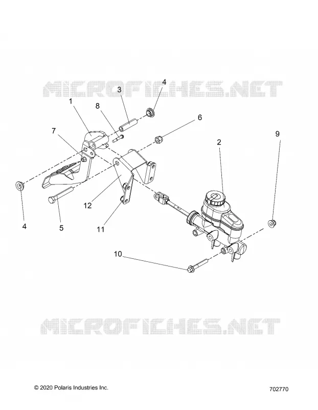 BRAKES, PEDAL AND MAITRE CYLINDRE