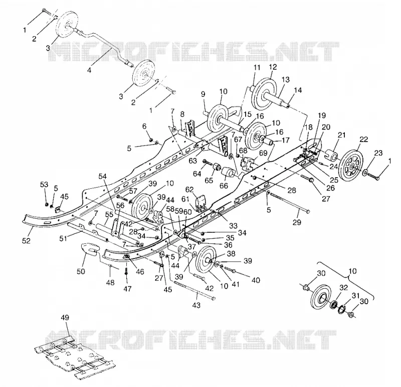 SUSPENSION CLASSIC TOURING 0963365 AND EUROPEAN CLASSIC TOURING E963365 (4933623362B011)