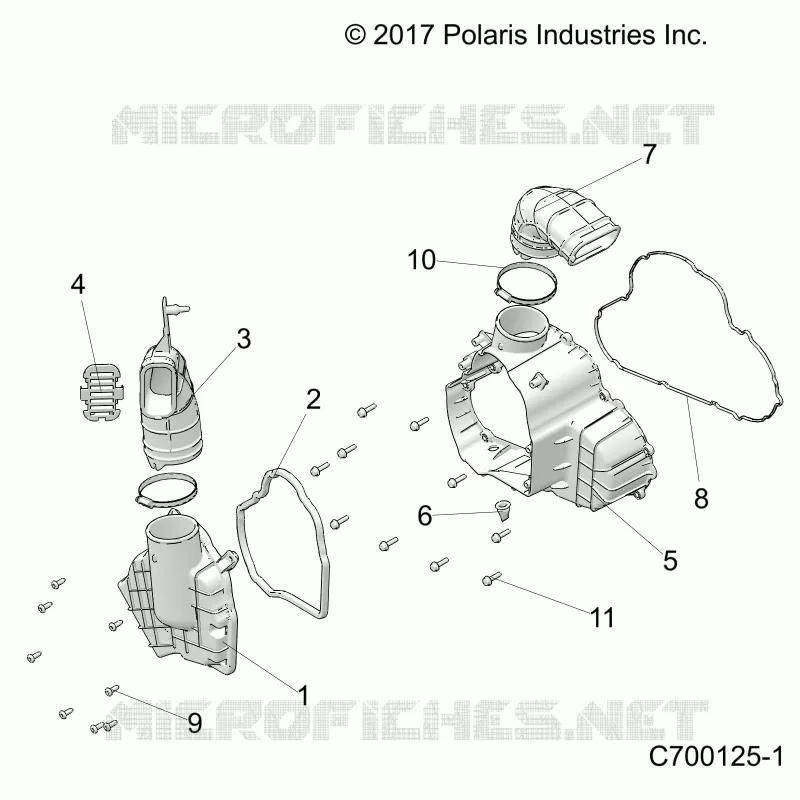 ENGINE, ALTERNATEUR  COVER HVAC
