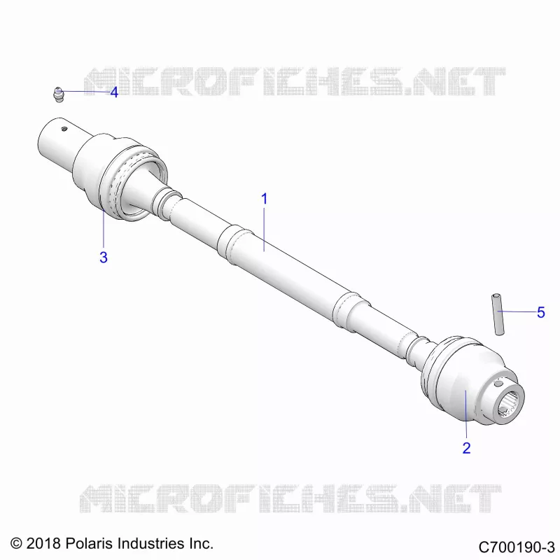 SYSTÃˆME DE TRANSMISSION, FRONT PROP SHAFT